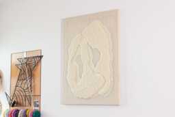 stone Xiv - Yarn Tapestry Wall Hanging Contemporary Wool Art