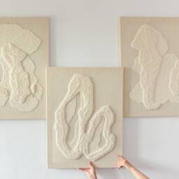stone Xiv - Yarn Tapestry Wall Hanging Contemporary Wool Art - thumbnail 4