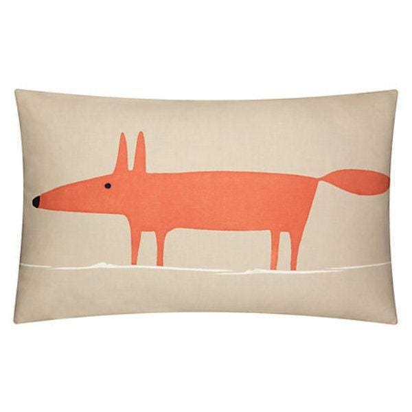 Mr Fox Scion Cushion Covers in 5 Colours - Option Of Quality Pad Designer Throw Pillow Stunning Scatter Luxury Home Decor - image 1