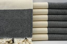 "Turkishdowry, Black Diamond Towel, Towel, Peshtemal, Bath Towel, Cotton Peshtemal, Organic Towel, Pool Peshtemal, Turkish Towel 40""x70"