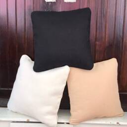 Monogrammed Jute Pillow - thumbnail 3