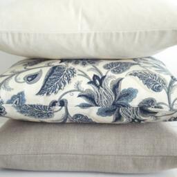 Creamy Natural Cotton Canvas Pillow Cover - Throw & Lumbar - thumbnail 3