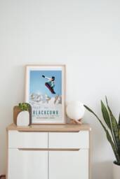 Blackcomb - Whistler, Canada Vintage Snowboard/Ski A3 A4 Travel Poster Art Print Recycled Paper - thumbnail 1