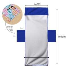 Glasgow Bears - Player Montage Blue Football Sunbed Towel With Pockets - thumbnail 3