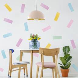 Big Pastel Sprinkles Wall Decals, Plastic-Free Wall Stickers - thumbnail 2