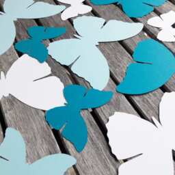 10 Giant Paper Butterflies Placecard Backdrop Wall Decoration - thumbnail 3