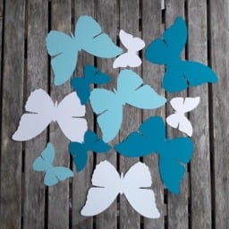 10 Giant Paper Butterflies Placecard Backdrop Wall Decoration - thumbnail 2