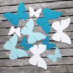 10 Giant Paper Butterflies Placecard Backdrop Wall Decoration - thumbnail 1