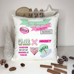 Hangover Cushion Gift, Personalised Pocket Cushion, Funny Gift Idea, 18Th Birthday For Her, Him, Coming Of Age - thumbnail 3
