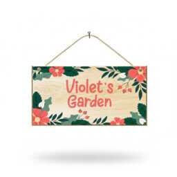 Garden Signs Personalised Wooden Decor Plaques For Outside Welcome Sign Gardening Gifts Hanging Wall Plaque - thumbnail 4