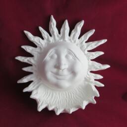 Ceramic Ready To Paint Sun Bird Feeder - 10 Inches