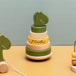 Wooden Stacking Toy - Mr. Dino - thumbnail 1