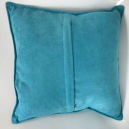 Authentic Turkic Ceramic Motif Pillowcase-Blue - thumbnail 4