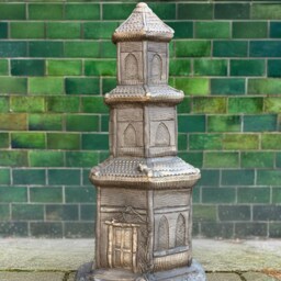 Concrete Three Tier Pagoda Statue Stone Oriental Tower Garden Figurine Japanese Temple Sculpture Zen Outdoor Decor Lawn Ornament Pagoda Gift - thumbnail 2