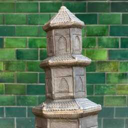 Concrete Three Tier Pagoda Statue Stone Oriental Tower Garden Figurine Japanese Temple Sculpture Zen Outdoor Decor Lawn Ornament Pagoda Gift - thumbnail 4