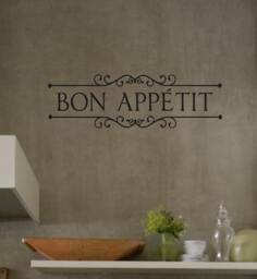 Vinyl Wall Decal- Bon Appetit - Lettering Decor Words For Your Wall Quotes The - thumbnail 1