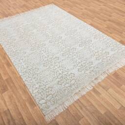 8x10 Grey Silver Modern Transitional Rug Soft Shineable Wool & Silk #7084 - 242x300 cms. Free Shipping - thumbnail 3