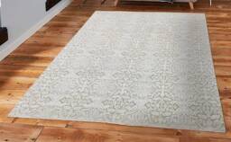 8x10 Grey Silver Modern Transitional Rug Soft Shineable Wool & Silk #7084 - 242x300 cms. Free Shipping