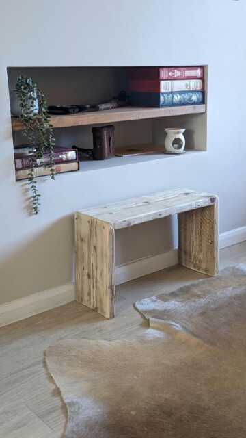 Wide Wooden Stool - image 1