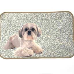 Shih Tzu Dog Mat, Anti-Slip Pet Rug - 15x21 - thumbnail 2