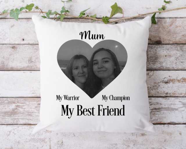 Personalised Mum Photo Cushion, Gift From Daughter, Custom Cushion - image 1