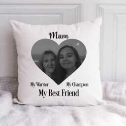 Personalised Mum Photo Cushion, Gift From Daughter, Custom Cushion - thumbnail 2