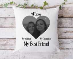 Personalised Mum Photo Cushion, Gift From Daughter, Custom Cushion - thumbnail 1