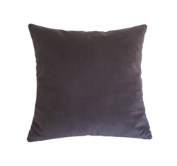 Plum Velvet Suede Decorative Throw Pillow Cover/Case Cushion 18x18 - thumbnail 1