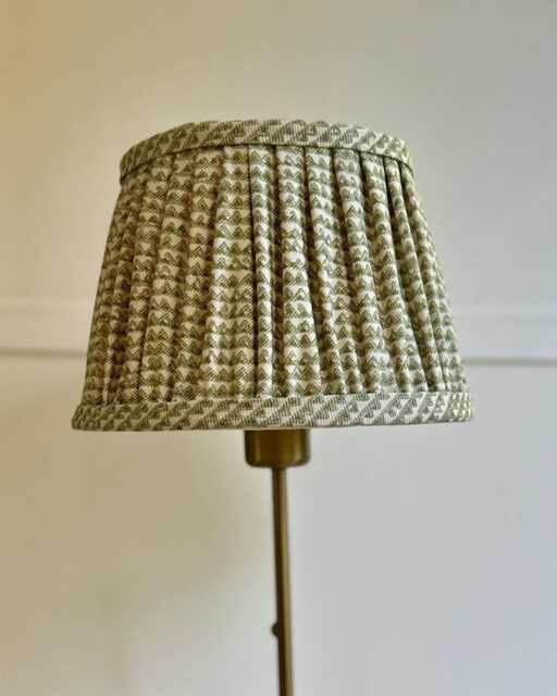 Fermoie Green Mendip Gathered Lampshade 10 - image 1