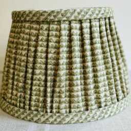Fermoie Green Mendip Gathered Lampshade 10 - thumbnail 4