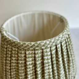 Fermoie Green Mendip Gathered Lampshade 10 - thumbnail 3