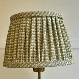 Fermoie Green Mendip Gathered Lampshade 10 - thumbnail 2