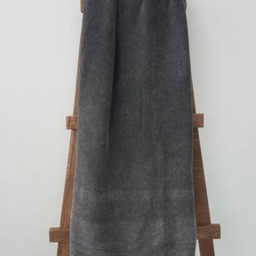 Grey Blanket Throw - Ultrasoft Couch Stone Bohemian Coverlet Waffle Gift For Him Natural Bedcover Tassel - thumbnail 3