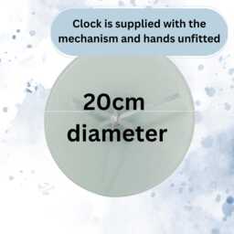 Wildflower Glass Or Mdf Wall Clock - Quiet, 20cm 30cm, Floral Home Decor - thumbnail 4