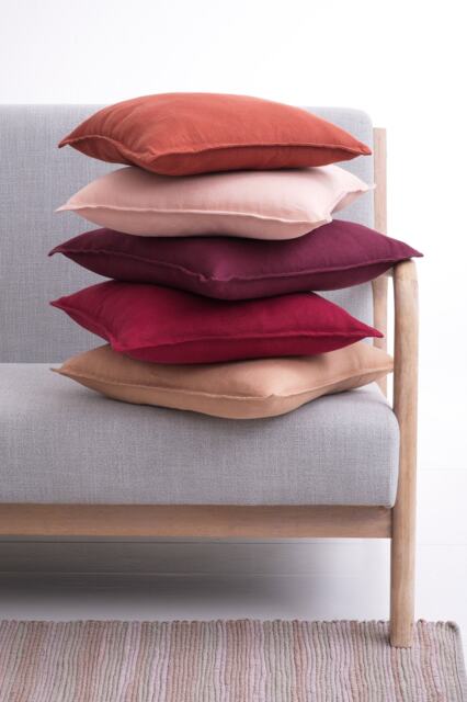 Cushioncover With Zip, Linen Pillow Cover, Soft Washed Cushioncase, Couch Or Sofa Pillowcase Zipper, Color Softened Throw - image 1