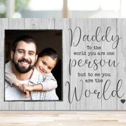 Daddy Photo Gift, Gift For Dad Father's Day, First Fathers Day New Custom Frame - thumbnail 3