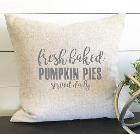 Pumpkin Pies Pillow Cover, 18 X Pillow, Fall Pillow, Decor, Pumpkin Throw Gift, Linen Cover