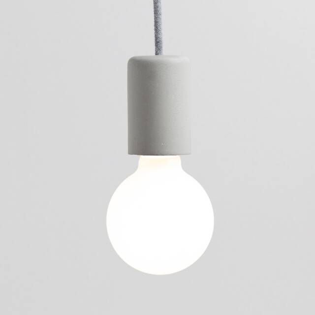 Handcrafted Concrete Pendant Lamp - Concretne Light Collection Natural Gray Color - image 1