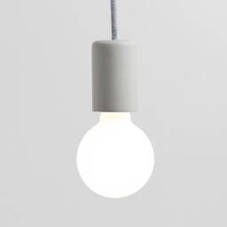 Handcrafted Concrete Pendant Lamp - Concretne Light Collection Natural Gray Color