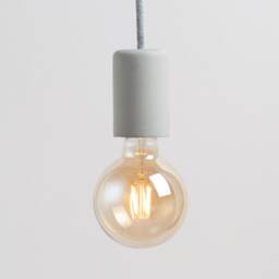 Handcrafted Concrete Pendant Lamp - Concretne Light Collection Natural Gray Color - thumbnail 3