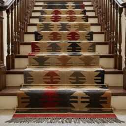Wool Jute Kilim Runner, Handmade Tribal Hallway Flatweave Southwestern Runner Rug, Boho Geometric Entryway - thumbnail 2