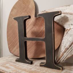 Handmade Wooden Letter H Georgian Style Nursery Decor - 20cm - thumbnail 2