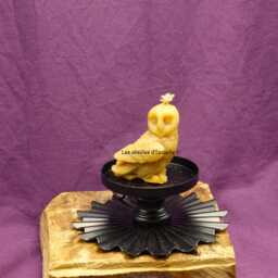 "Pure Beeswax Candle ""Little Owl" - thumbnail 4