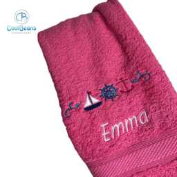 Nautical Towel - Personalised Face Cloth/Hand Bath = Embroidered - thumbnail 4