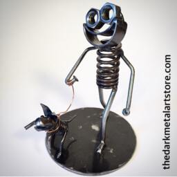 Walk The Dog Metal Art - thumbnail 3