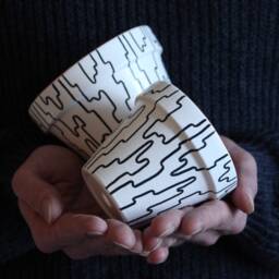Hand Painted Terracotta Plant Pot Customizable With Drainage - thumbnail 1