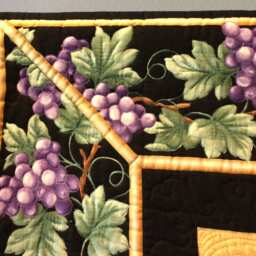 Quilted Throw, Lap Quilt, Art Quilt - thumbnail 4
