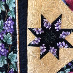Quilted Throw, Lap Quilt, Art Quilt - thumbnail 3