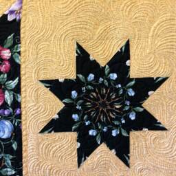 Quilted Throw, Lap Quilt, Art Quilt - thumbnail 2