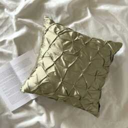 Bead Knotted Solid Color Pattern, Green Taffeta, 24x24/26x26 Modern Euro Sham - Earthy Texture - thumbnail 3